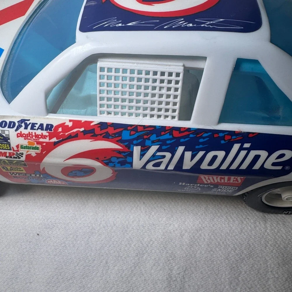 Vintage Mark Martin 6 Valvoline NASCAR Toy Car American Plastic‎ Toys 14.5 inch